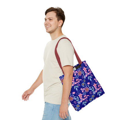 Tote Bag - Floral - Navy