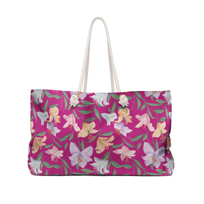 Weekender Bag - Flower  Bouquets - Pink