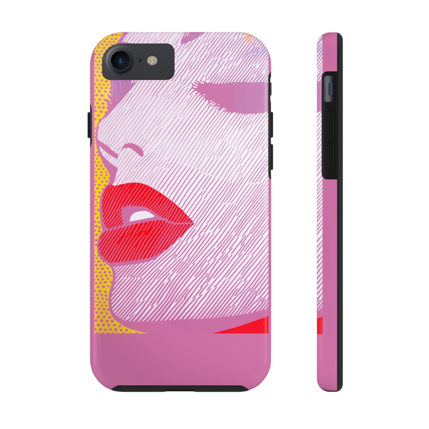 Tough Phone Cases Pop Art Modern Edge 01 Pink