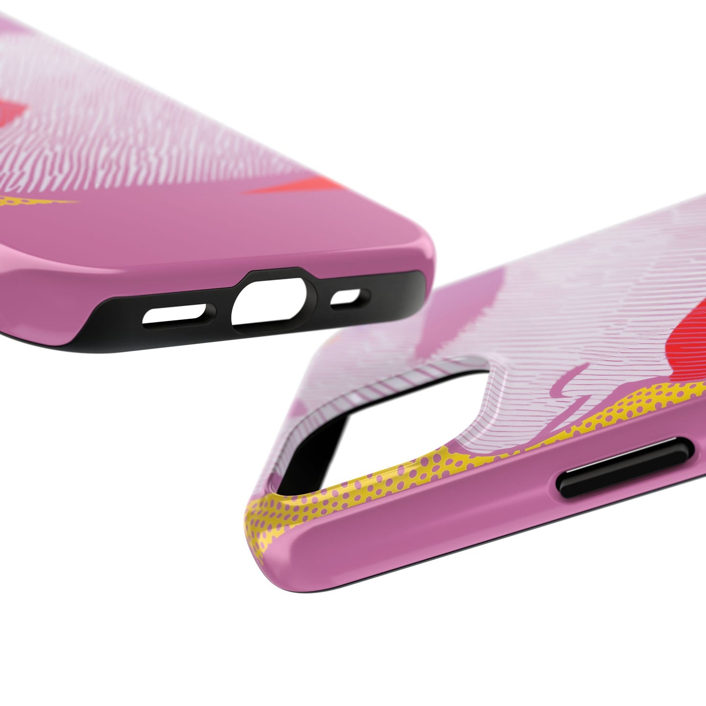 Tough Phone Cases Pop Art Modern Edge 01 Pink