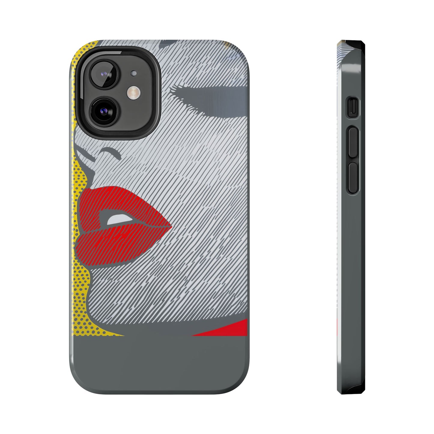 Tough Phone Cases Pop Art Modern Edge 01 Gray