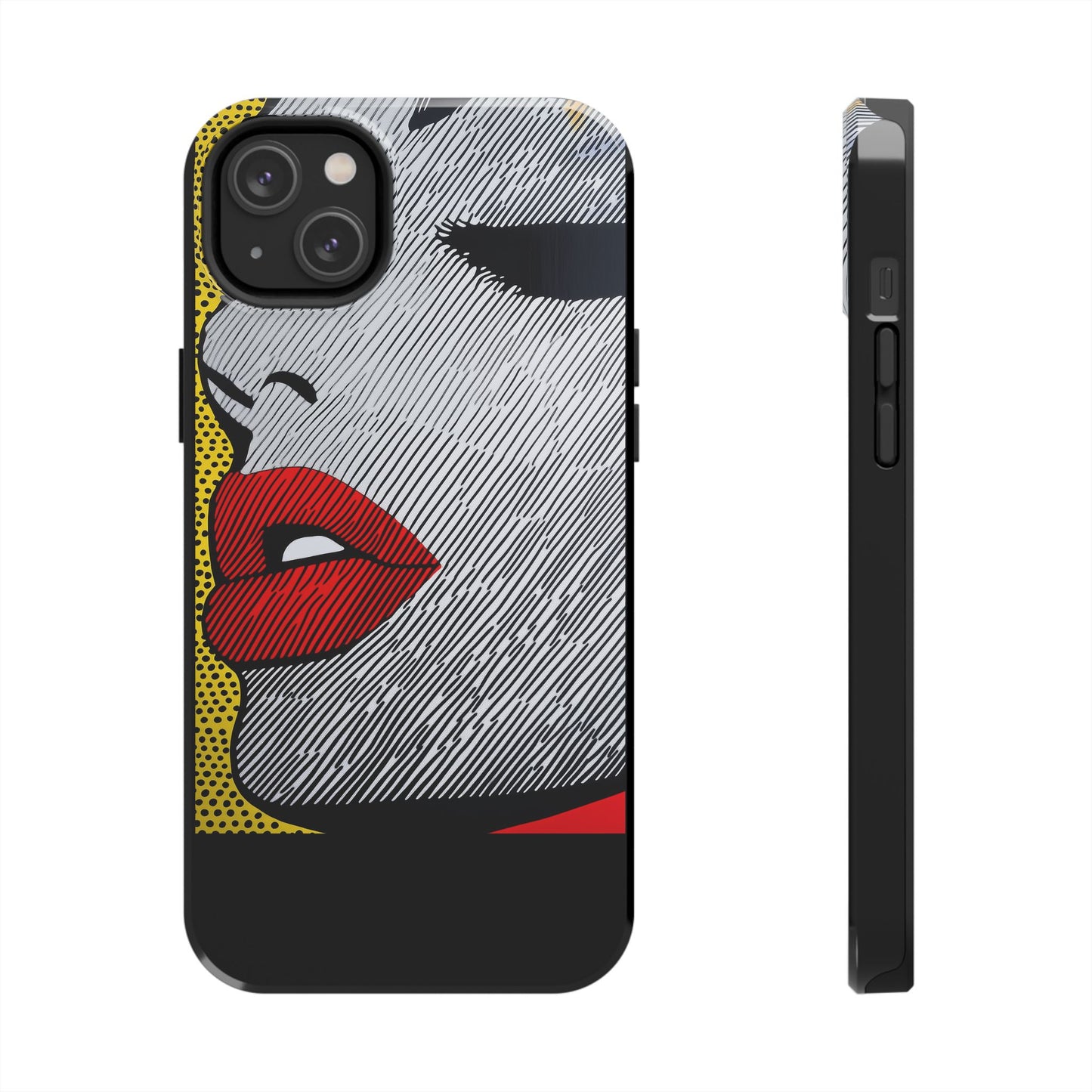 Tough Phone Cases Pop Art Modern Edge 01 Black