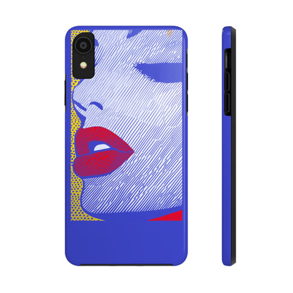 Tough Phone Cases Pop Art Modern Edge 01 Blue