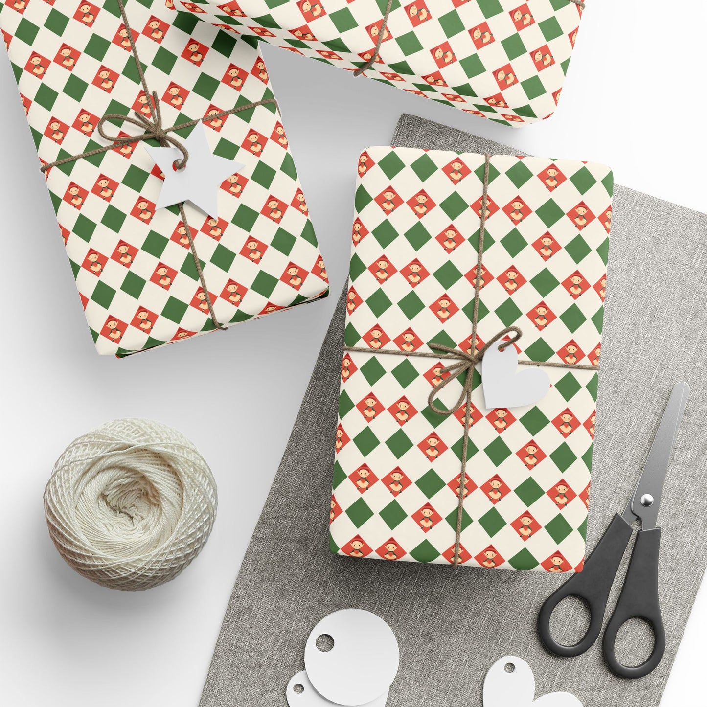 Wrapping Papers Christmas Elves Clog