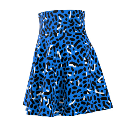 Women's Skater Skirt Memphis Blue 02