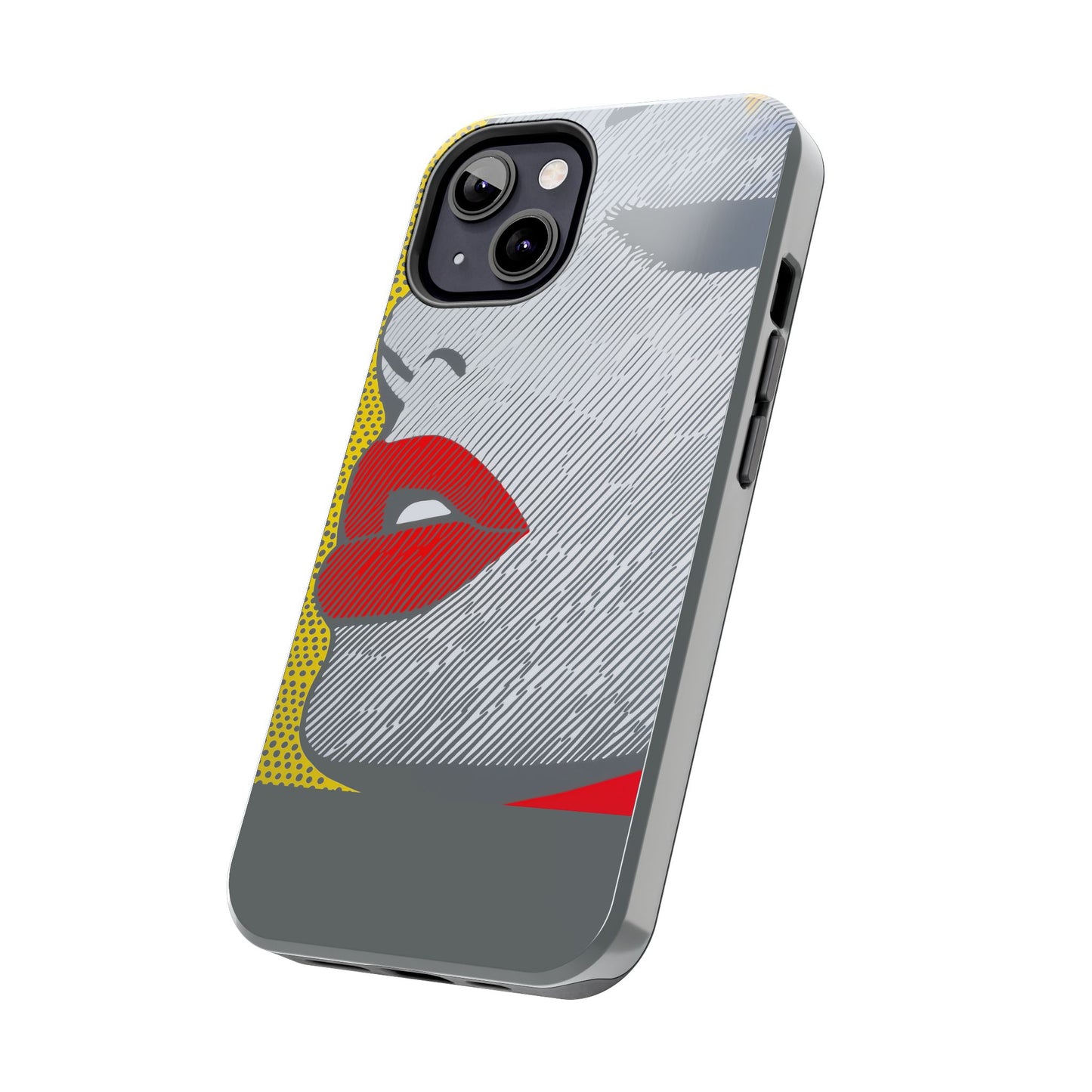 Tough Phone Cases Pop Art Modern Edge 01 Gray