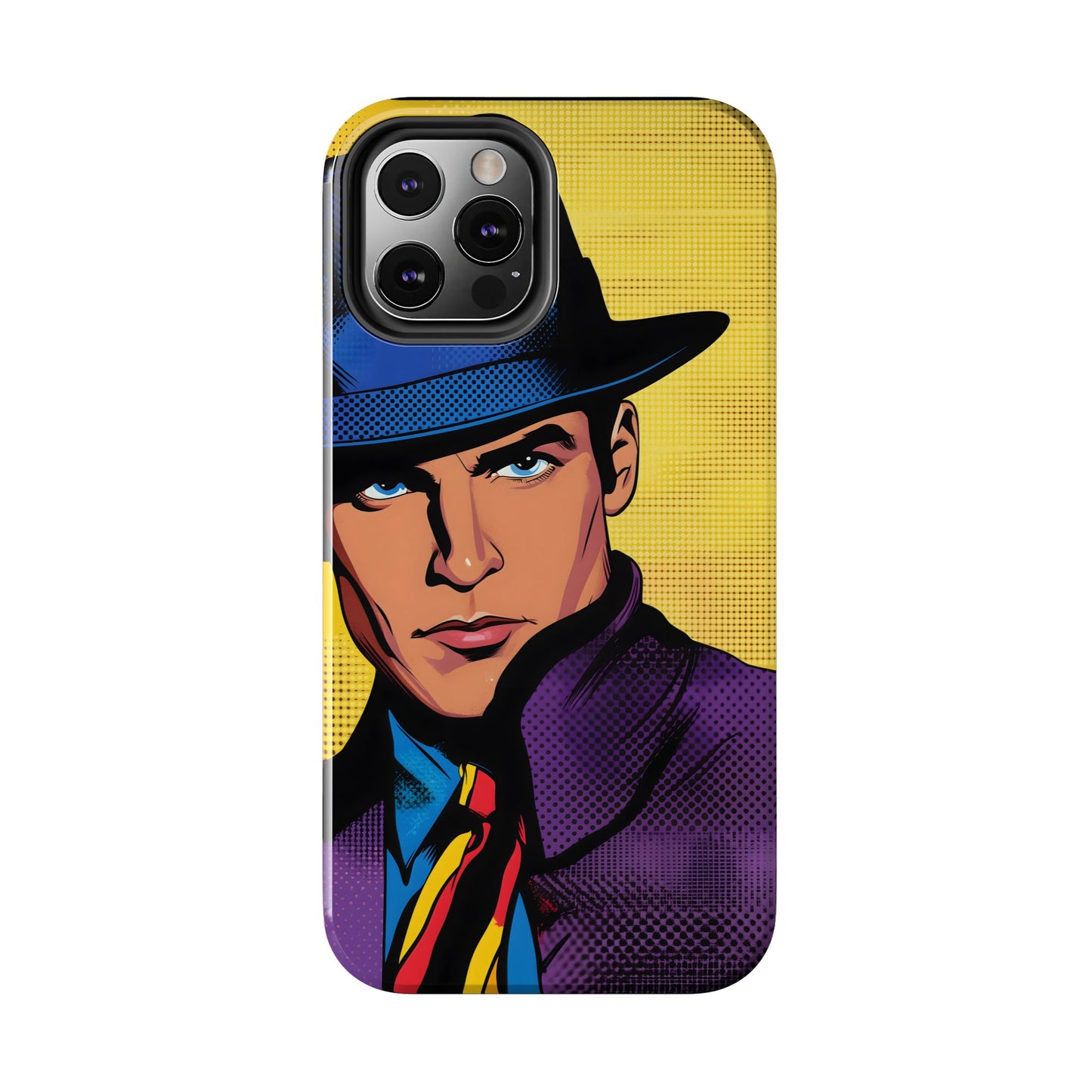 Tough Phone Cases Pop Art Modern Edge Guy Noir 04