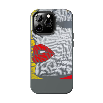 Tough Phone Cases Pop Art Modern Edge 01 Gray