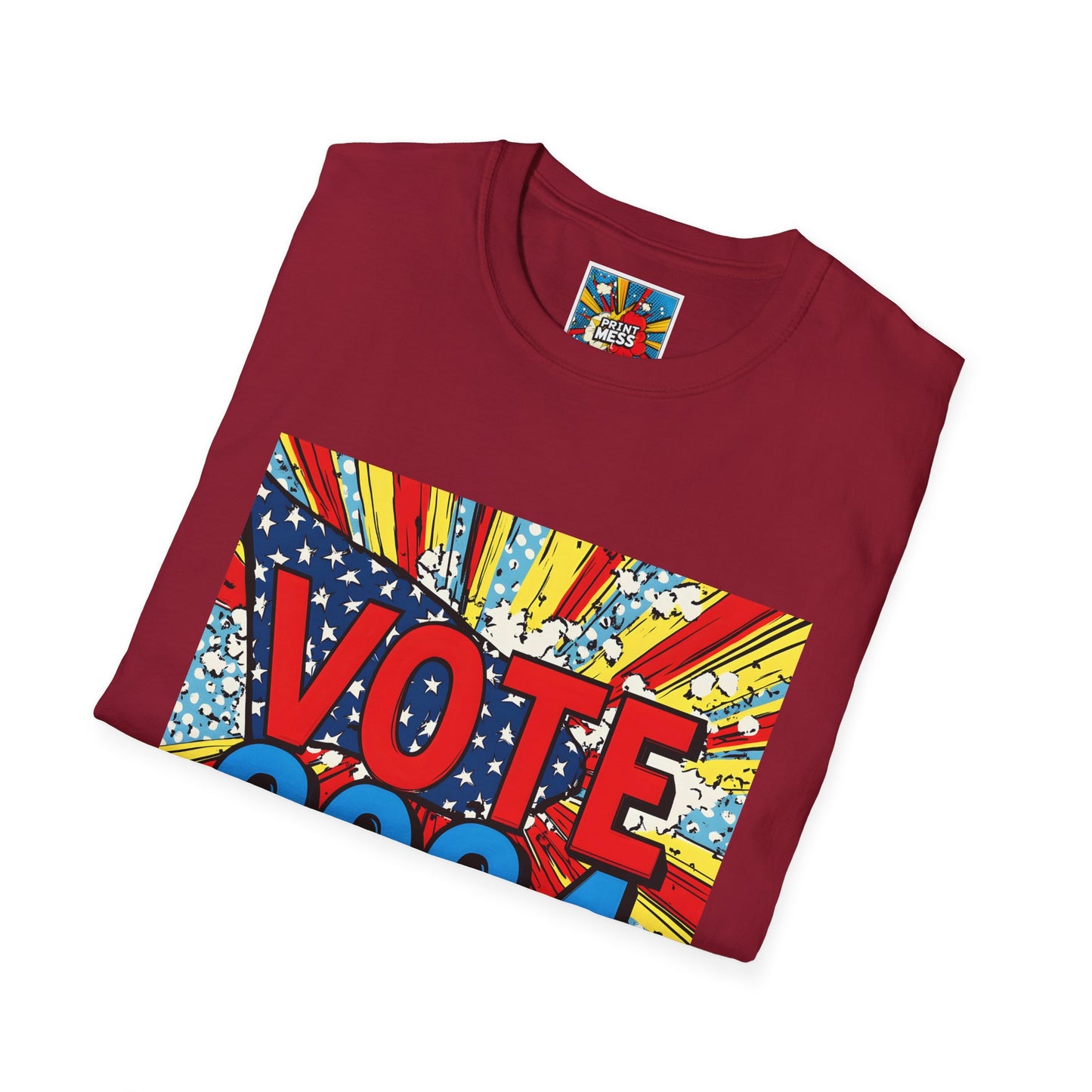 Unisex Softstyle VOTE 2024 3 2024 election shirts