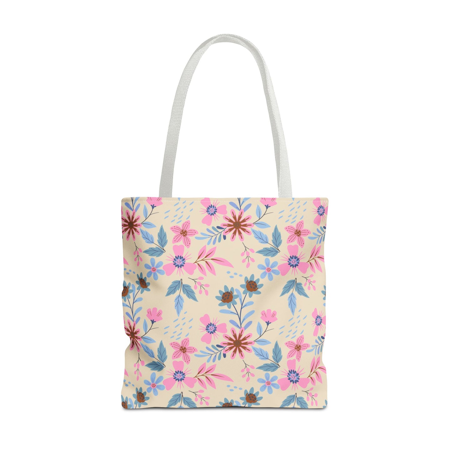 Tote Bag - Floral - Beige