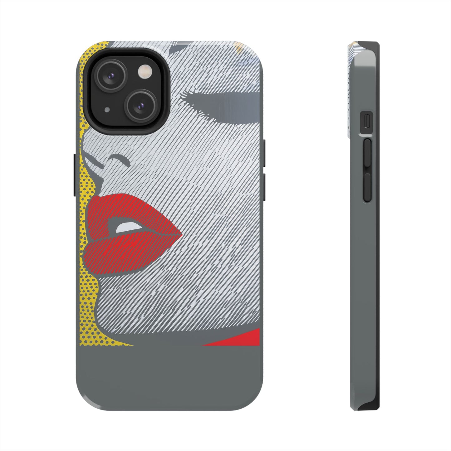 Tough Phone Cases Pop Art Modern Edge 01 Gray