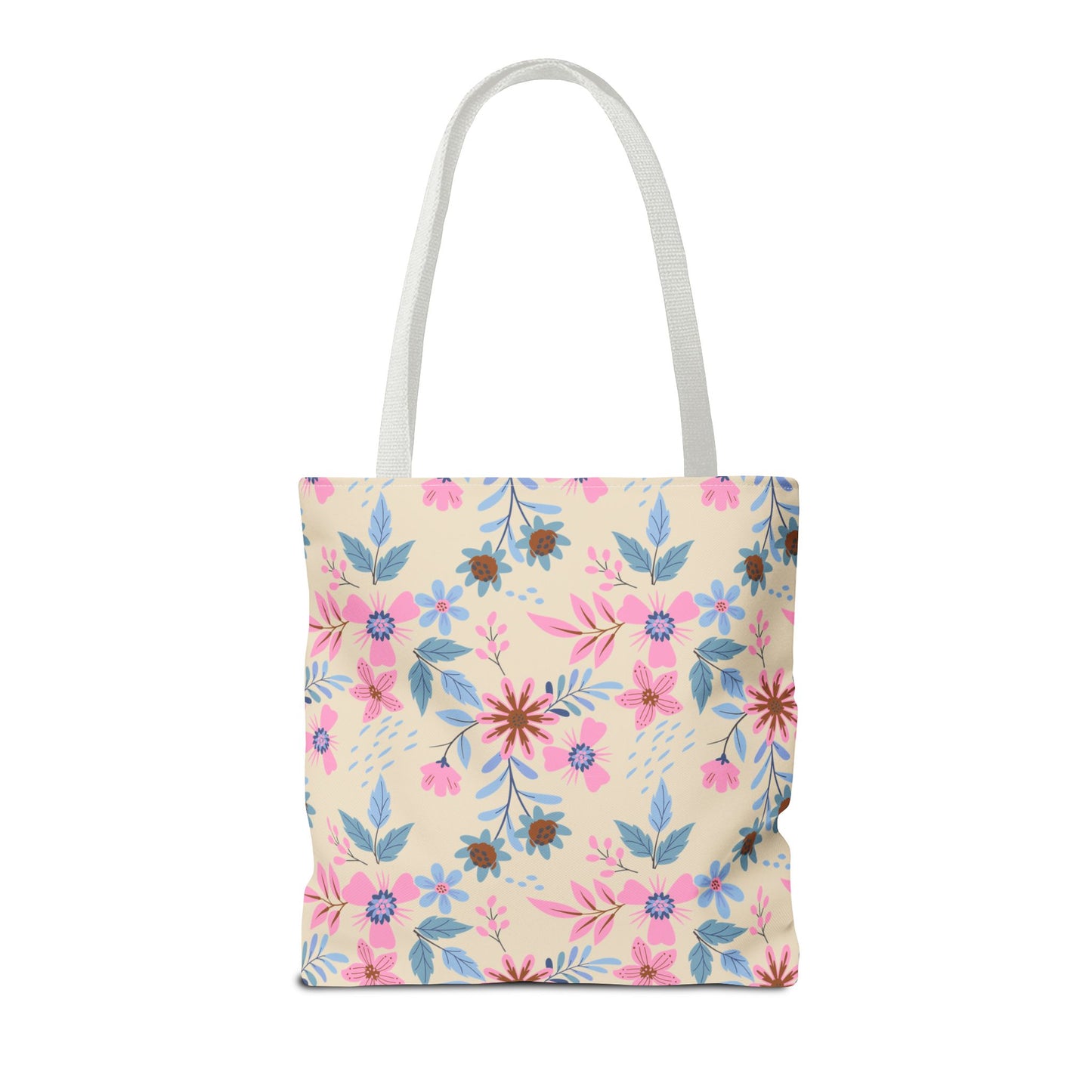 Tote Bag - Floral - Beige