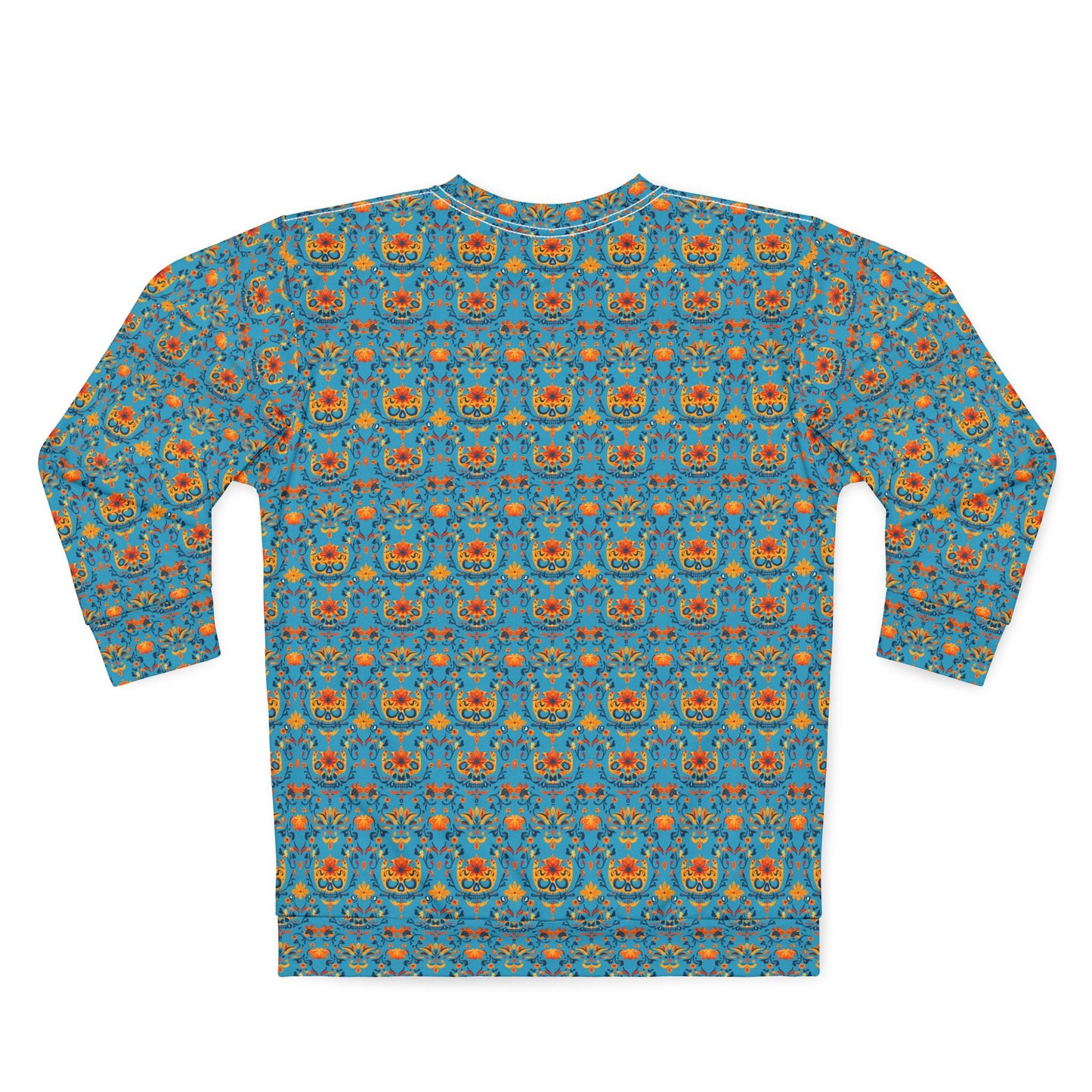 Unisex Sweatshirt Day of the Dead Dia de Los Muertos Sugar Skull Turquoise