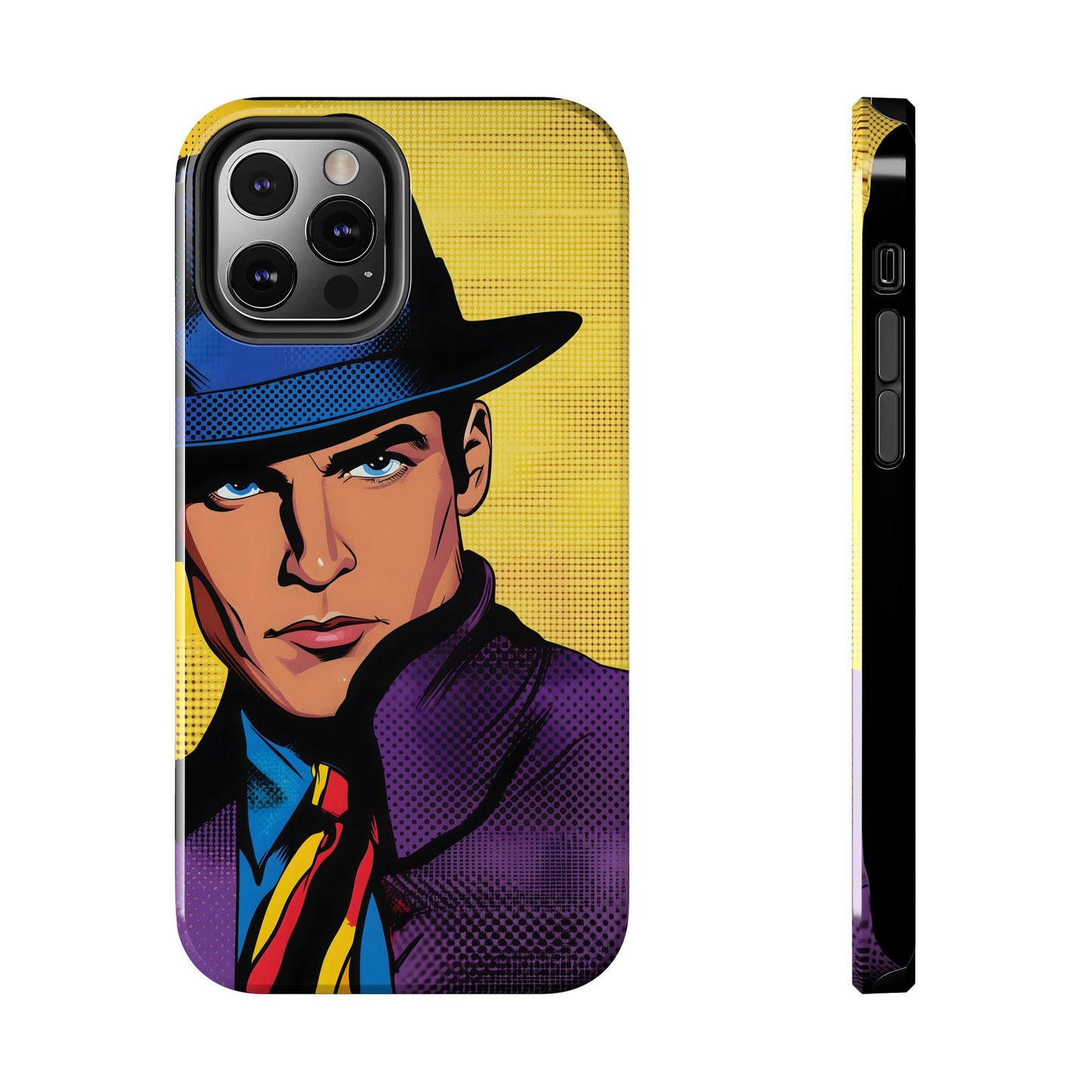 Tough Phone Cases Pop Art Modern Edge Guy Noir 04