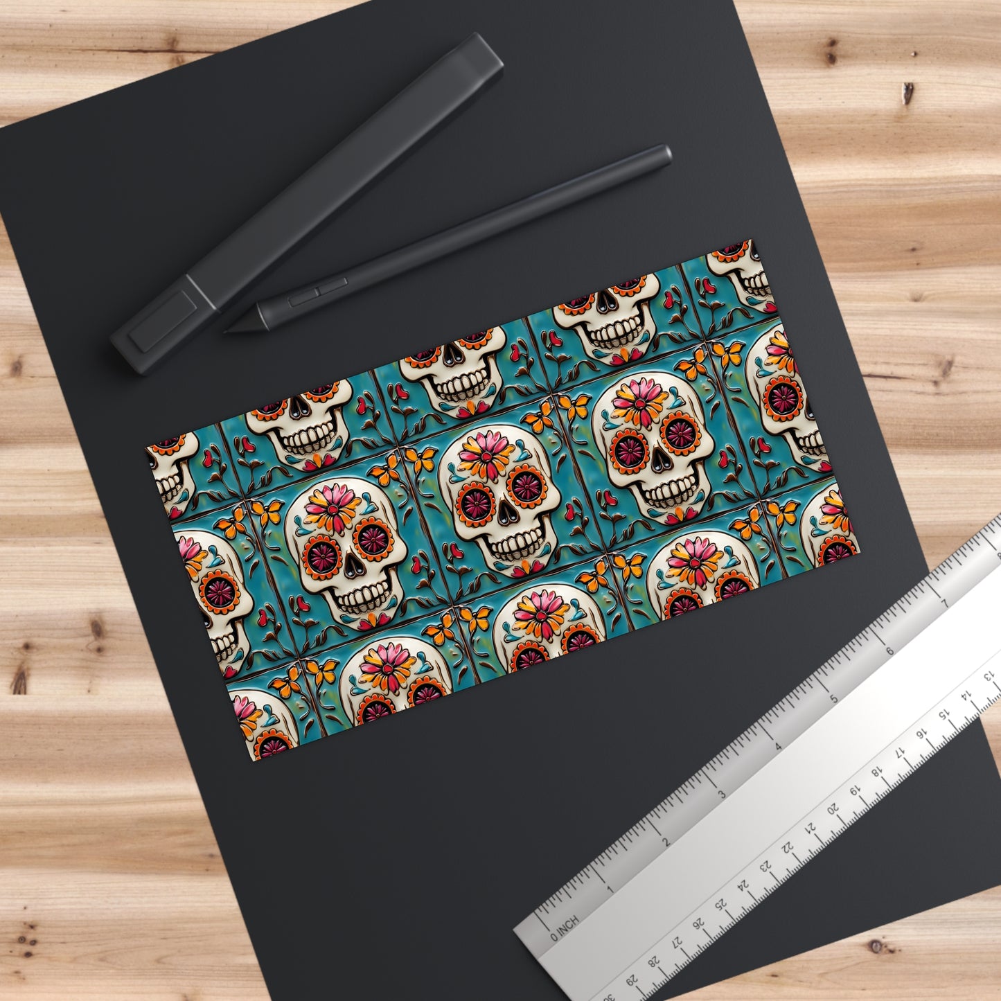 Sugar Skull Bumper Stickers 010, Day of the Dead Dia de Los Muertos, Halloween Decor - Car Decals, Laptop Stickers