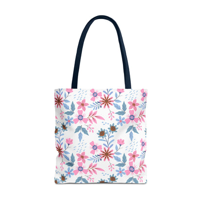 Tote Bag - Floral - White