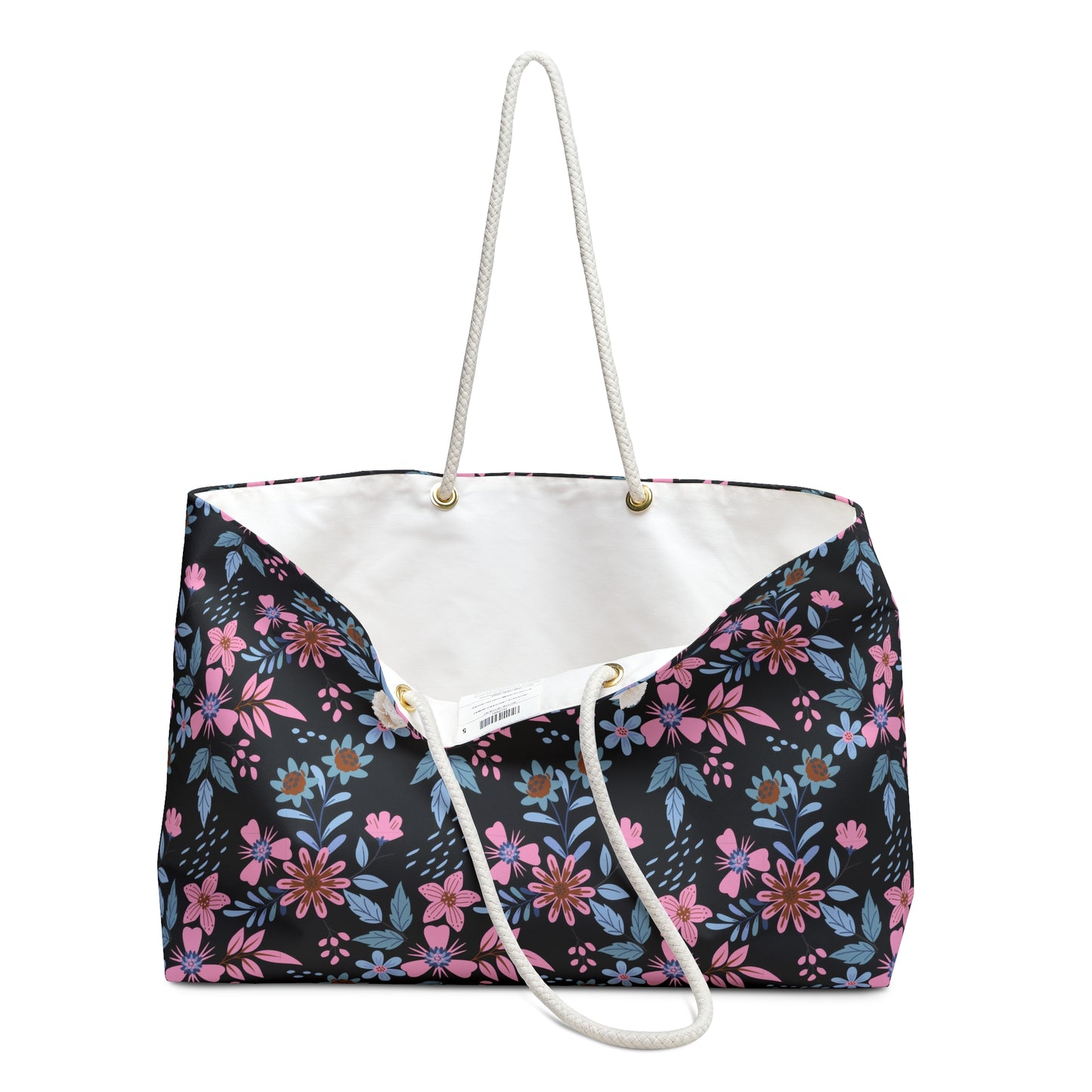 Weekender Bag - Floral - Black