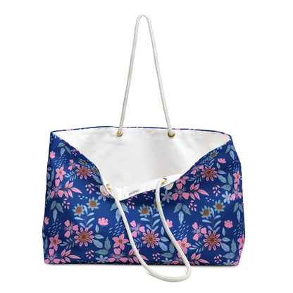 Weekender Bag - Floral - Blue