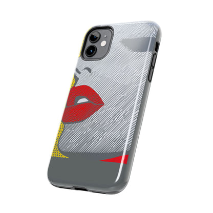 Tough Phone Cases Pop Art Modern Edge 01 Gray