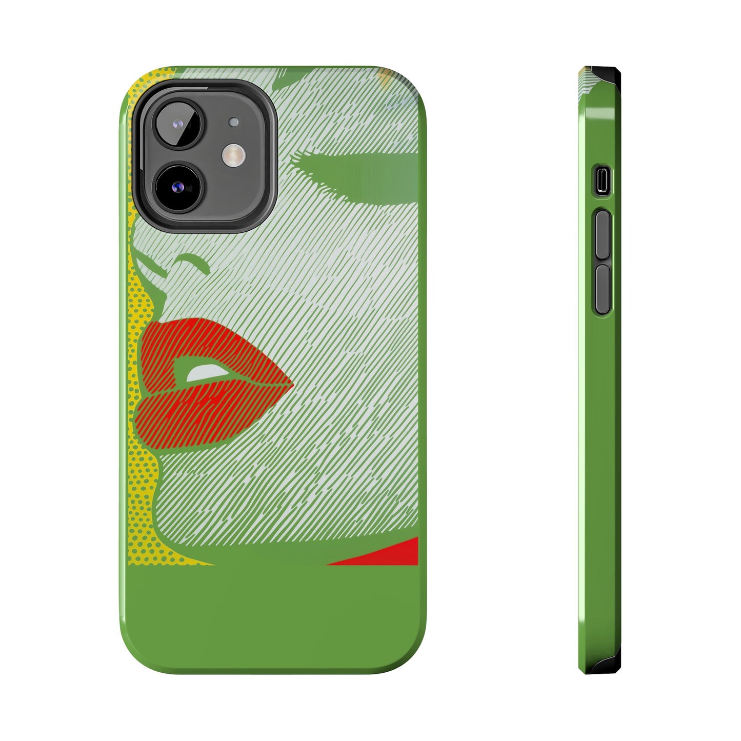 Tough Phone Cases Pop Art Modern Edge 01 Green