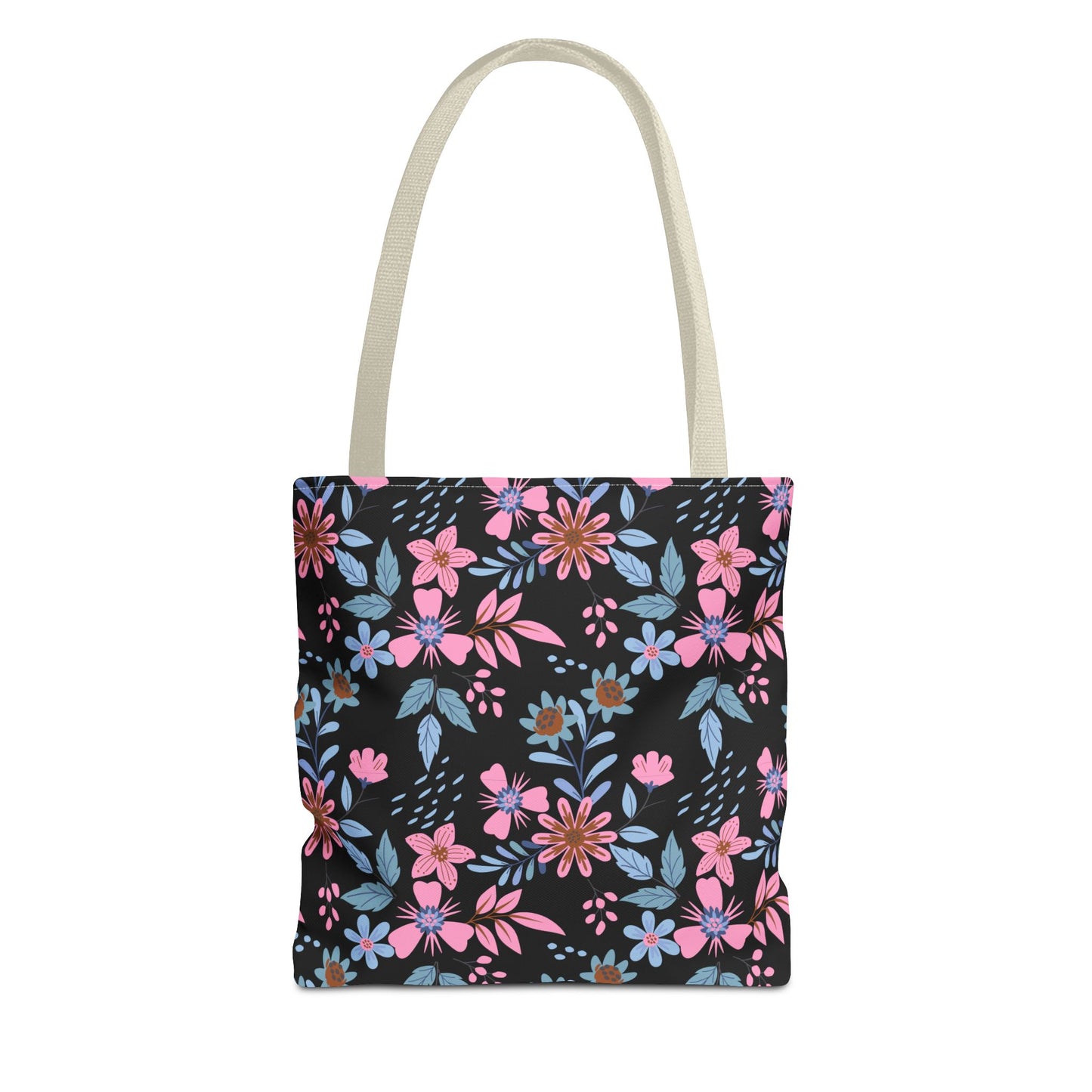 Tote Bag - Floral - Black