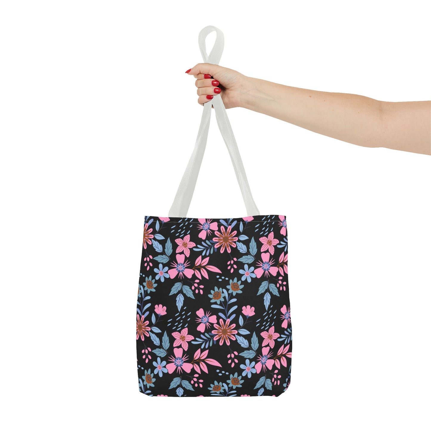 Tote Bag - Floral - Black