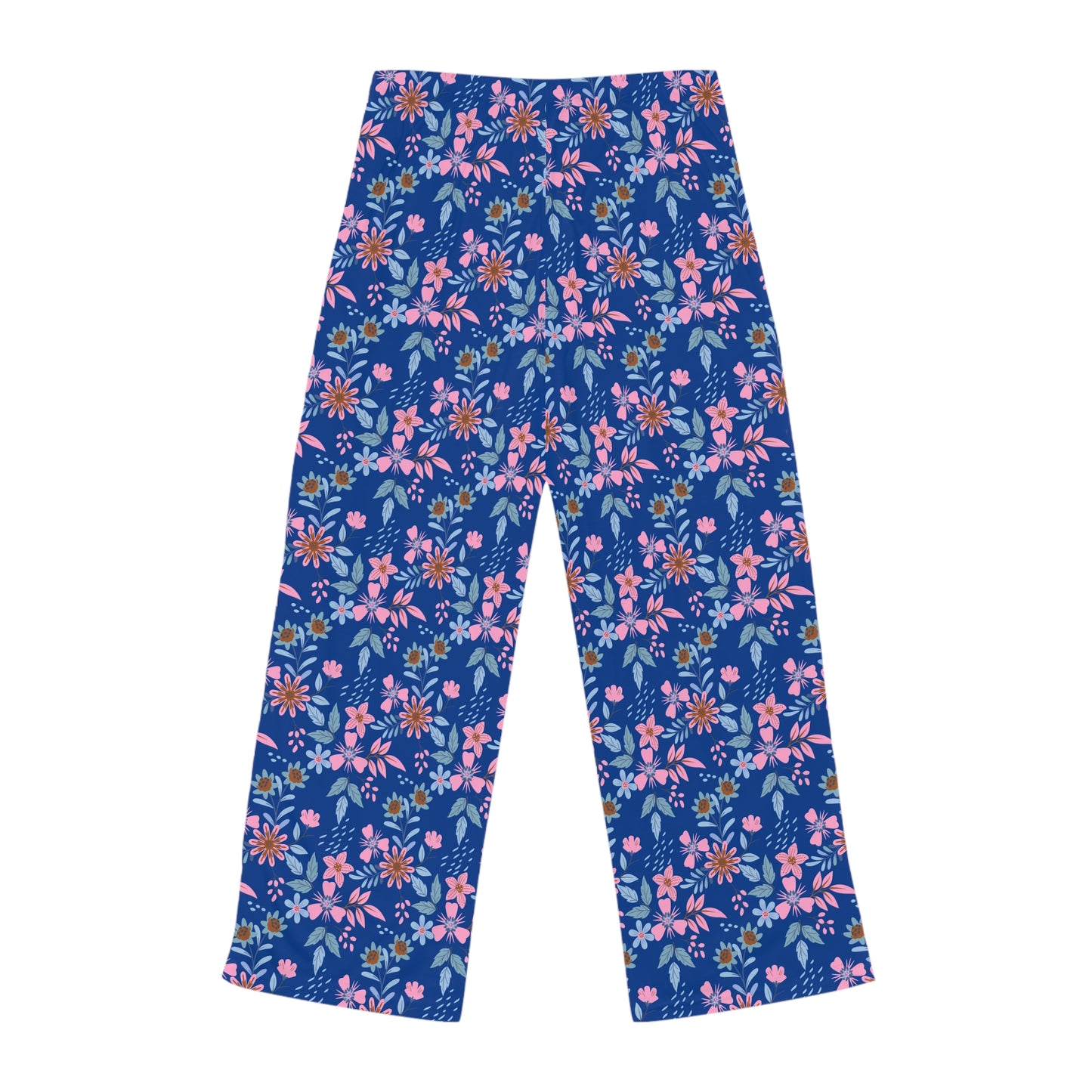 Women's Pajama Pants - Floral - Blue