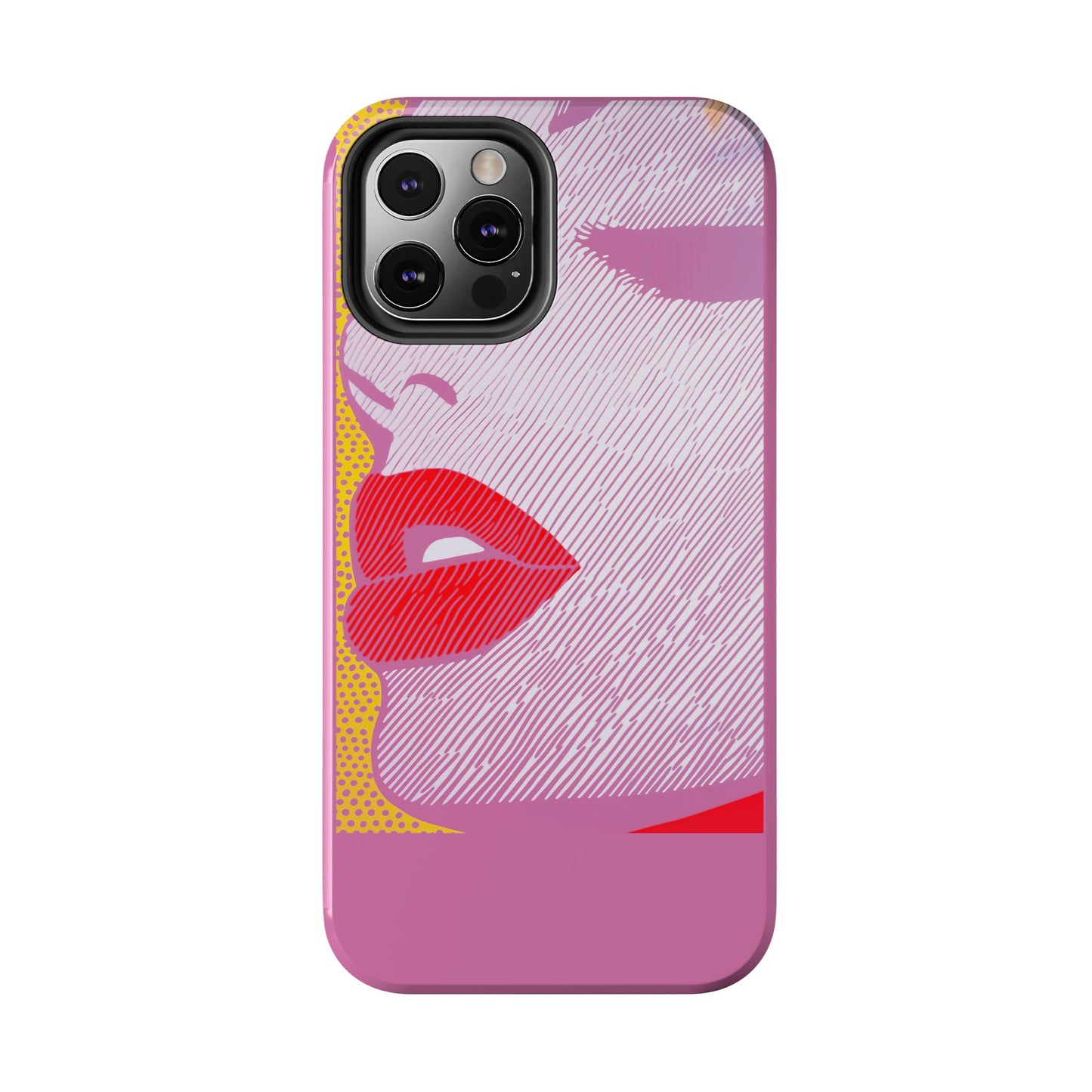 Tough Phone Cases Pop Art Modern Edge 01 Pink