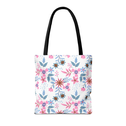 Tote Bag - Floral - White