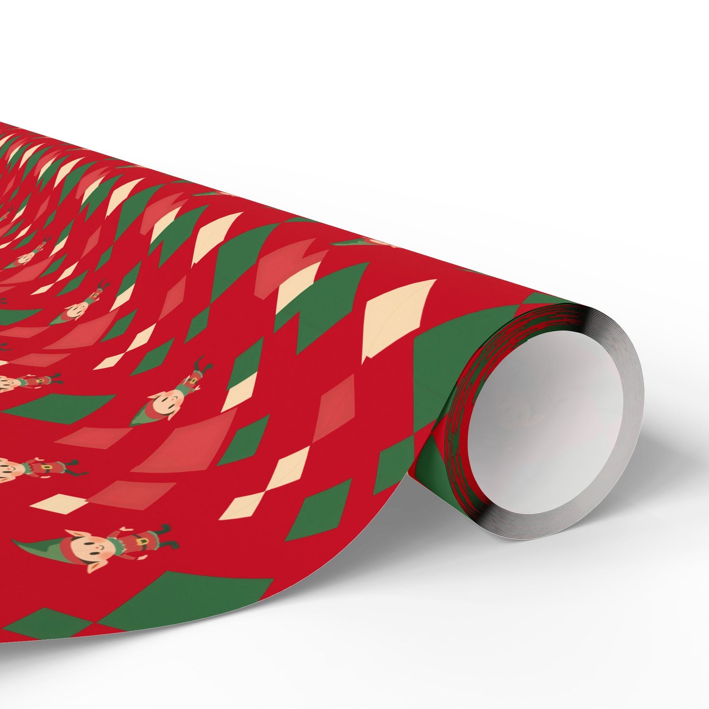 Wrapping Papers Christmas Elves Dance Red