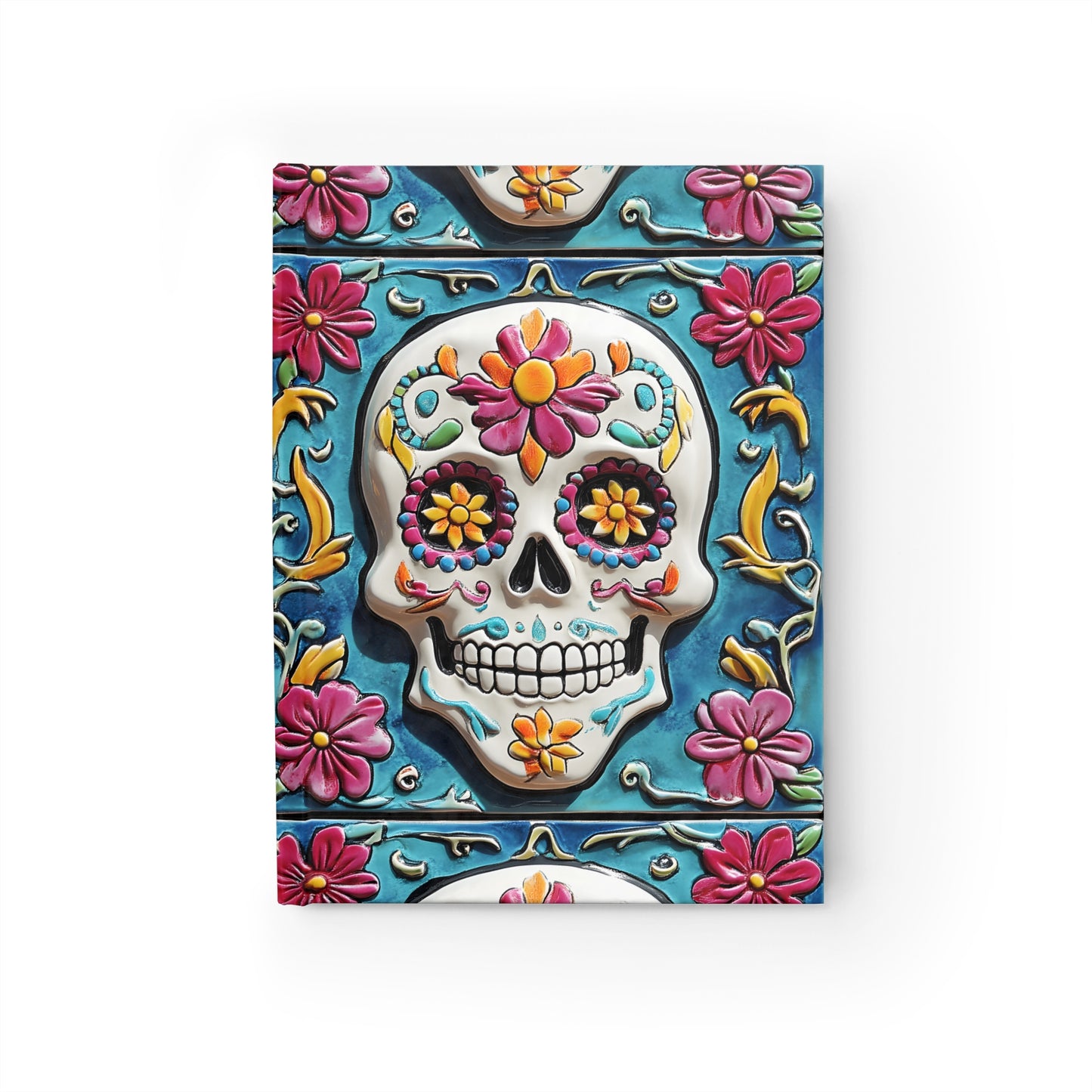 Sugar Skull 01 Blank Journal Day of the Dead Dia de Los Muertos Notes Diary Art