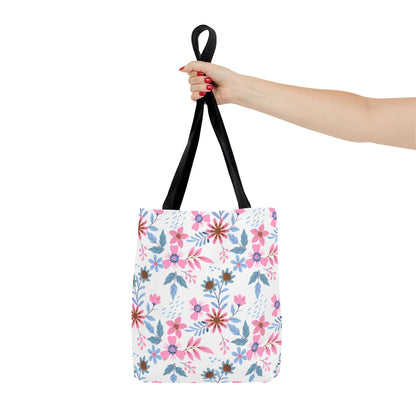 Tote Bag - Floral - White