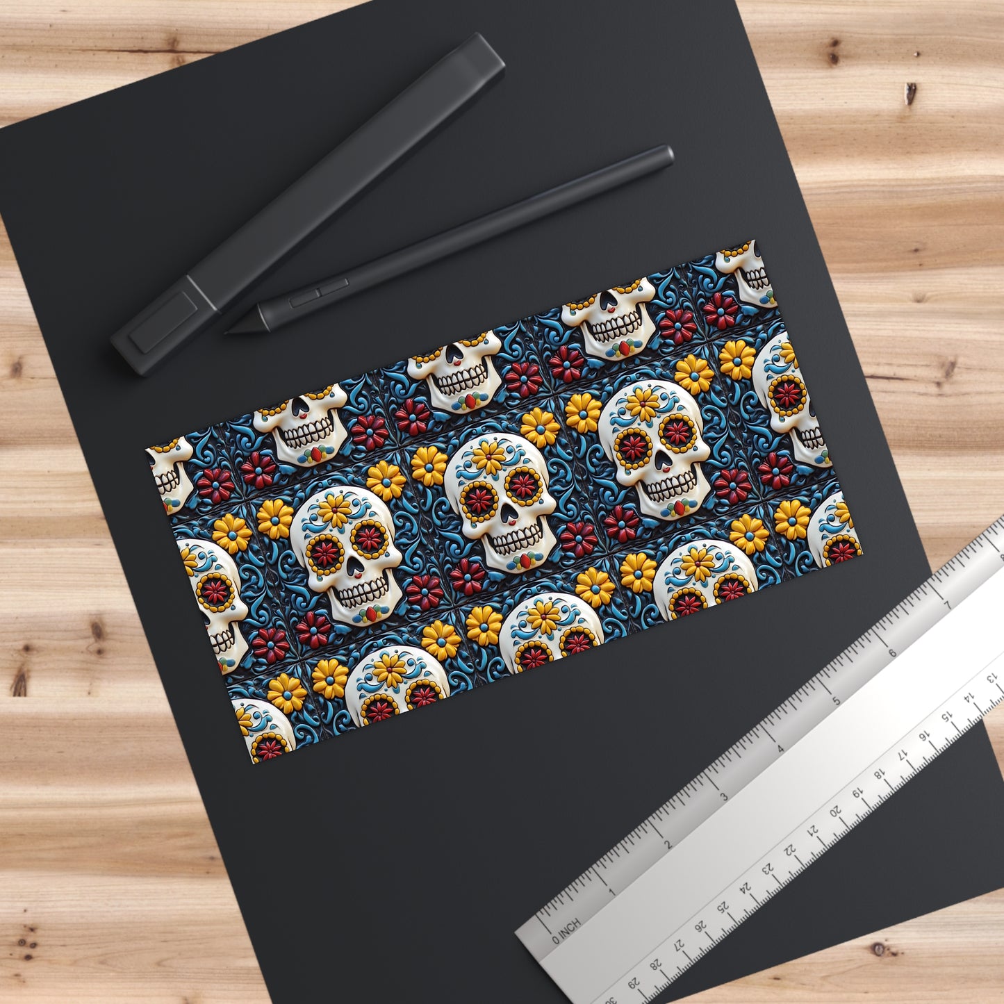 Sugar Skull Bumper Stickers 009, Day of the Dead Dia de Los Muertos, Halloween Decor - Car Decals, Laptop Stickers