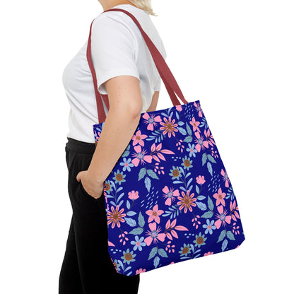 Tote Bag - Floral - Navy