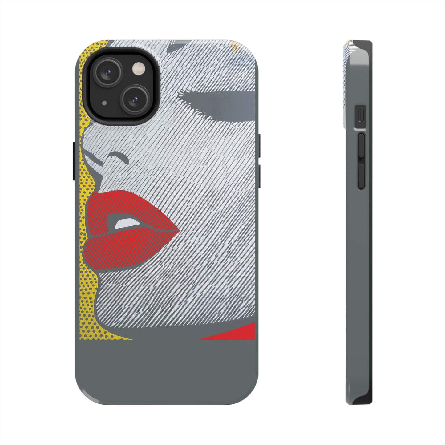 Tough Phone Cases Pop Art Modern Edge 01 Gray