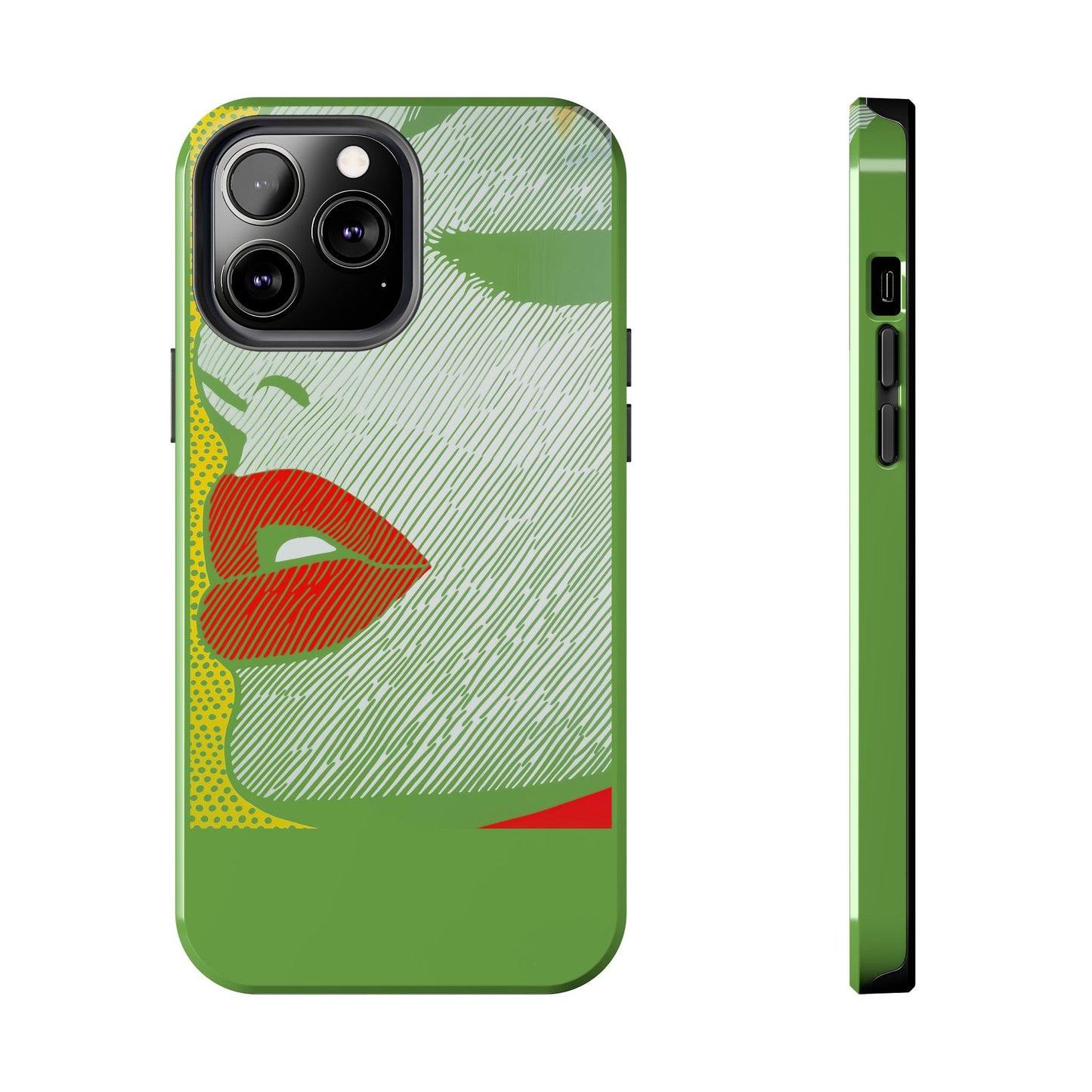 Tough Phone Cases Pop Art Modern Edge 01 Green