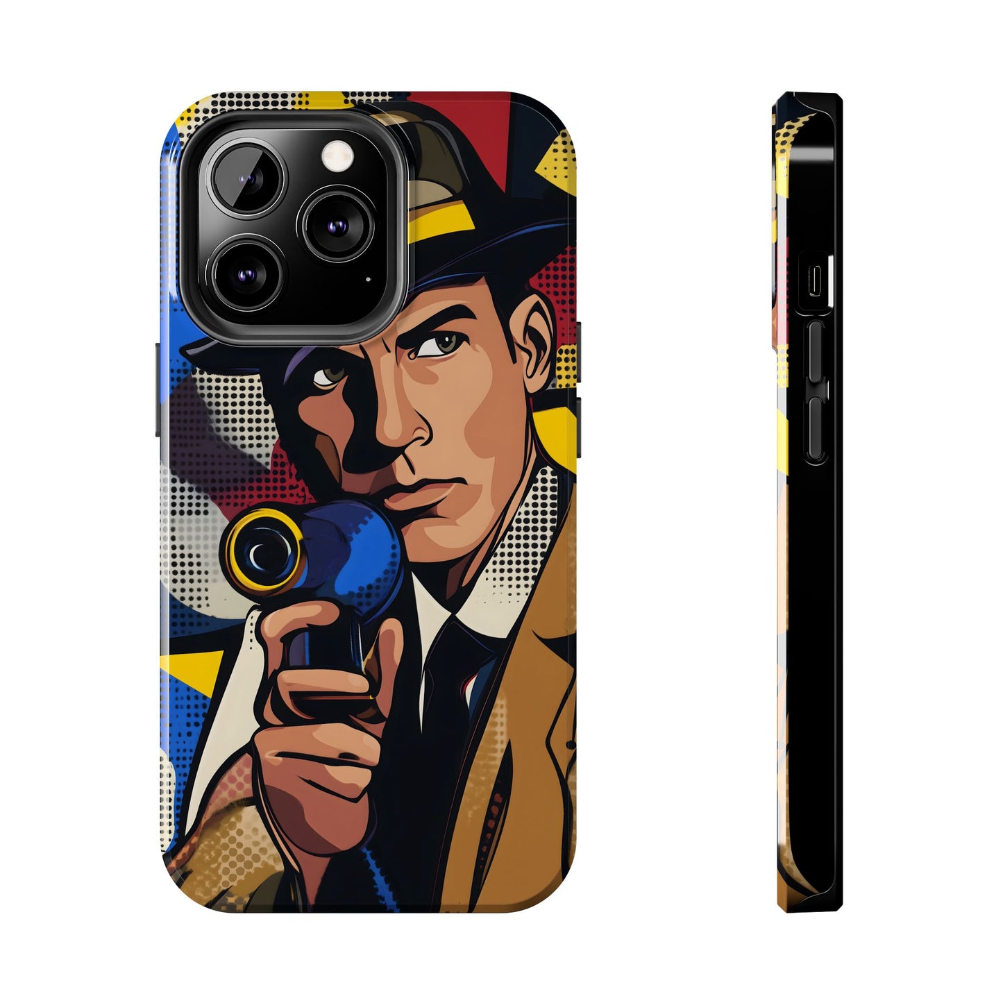 Tough Phone Cases Pop Art Modern Edge Guy Noir 01