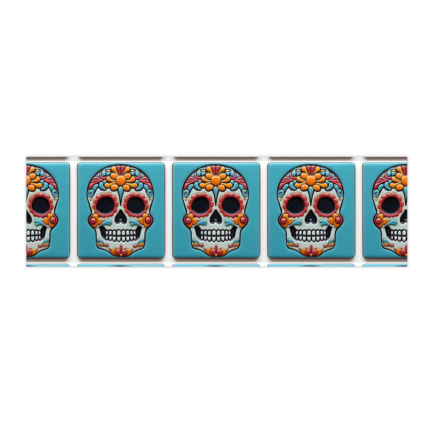 Sugar Skull Bumper Stickers 006, Day of the Dead Dia de Los Muertos, Halloween Decor - Car Decals, Laptop Stickers