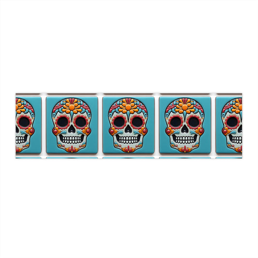 Sugar Skull Bumper Stickers 006, Day of the Dead Dia de Los Muertos, Halloween Decor - Car Decals, Laptop Stickers