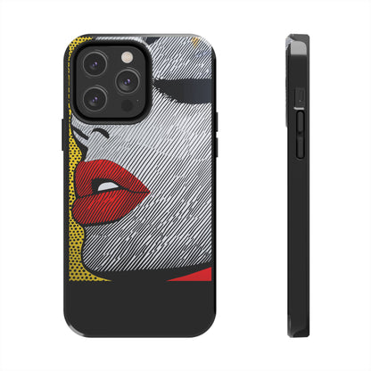 Tough Phone Cases Pop Art Modern Edge 01 Black