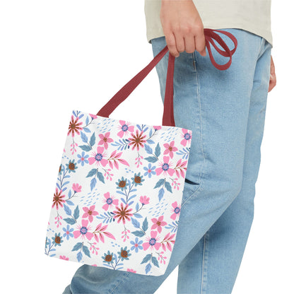 Tote Bag - Floral - White