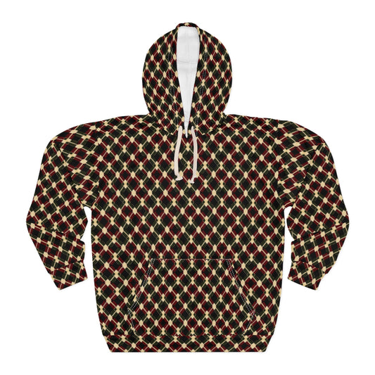 Unisex Pullover Hoodie Argyle 0004