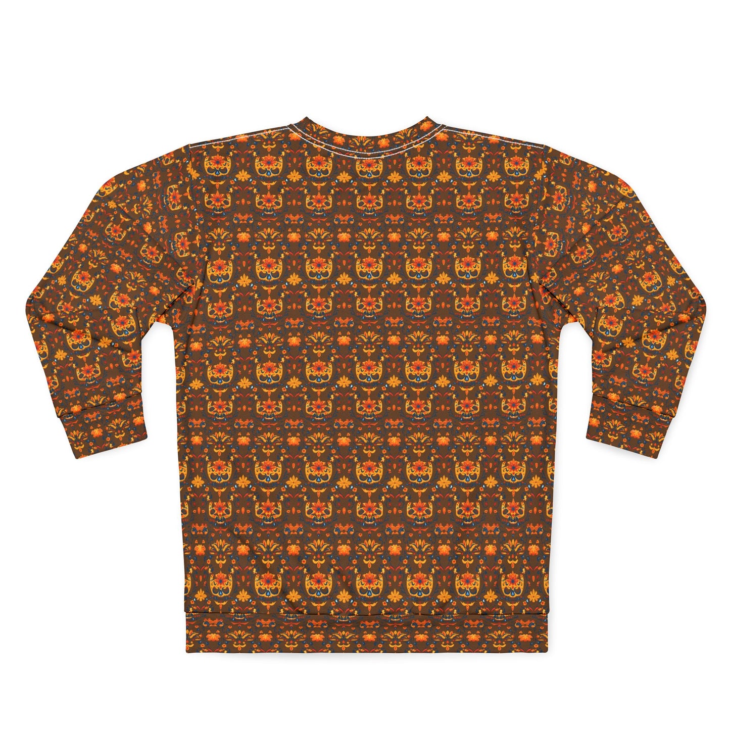 Unisex Sweatshirt Day of the Dead Dia de Los Muertos Sugar Skull Brown