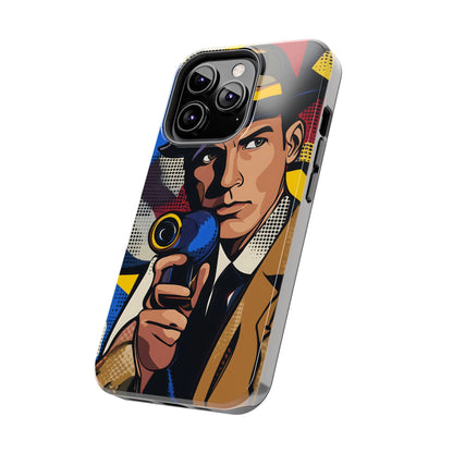 Tough Phone Cases Pop Art Modern Edge Guy Noir 01