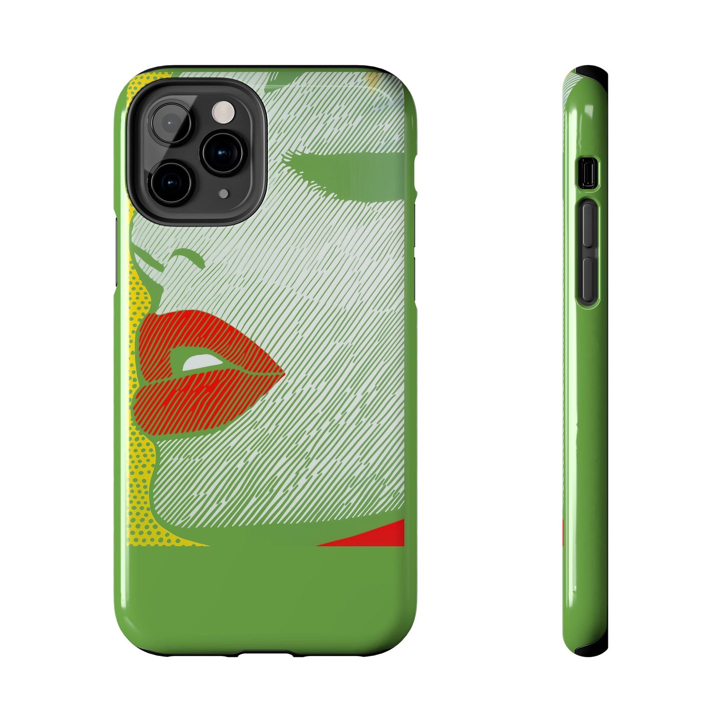 Tough Phone Cases Pop Art Modern Edge 01 Green