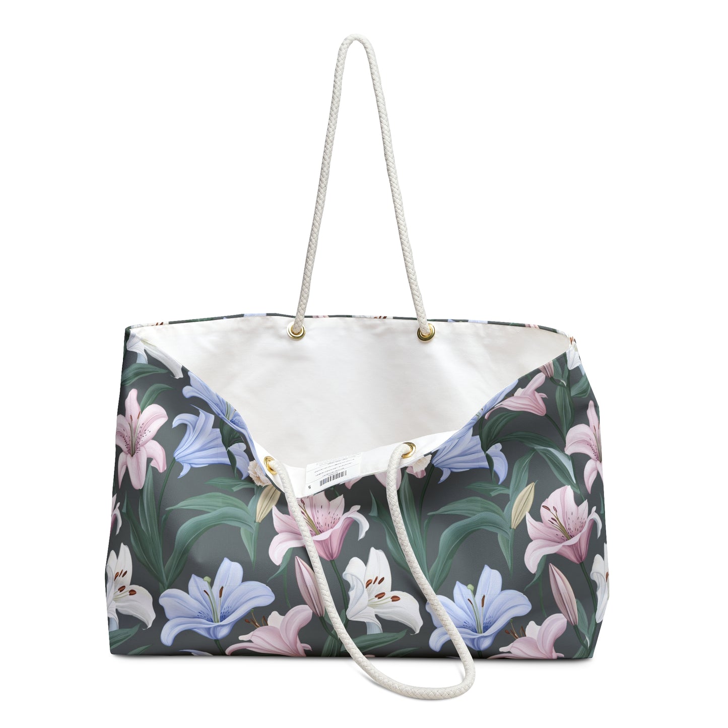 Weekender Bag - Flower Floret - Grey