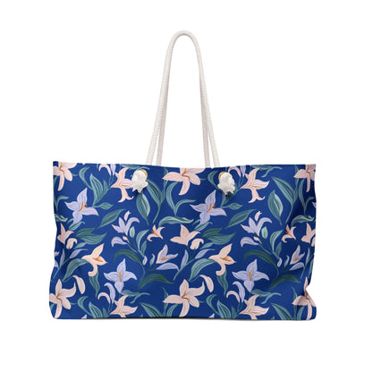 Weekender Bag - Flower Bloom - Blue