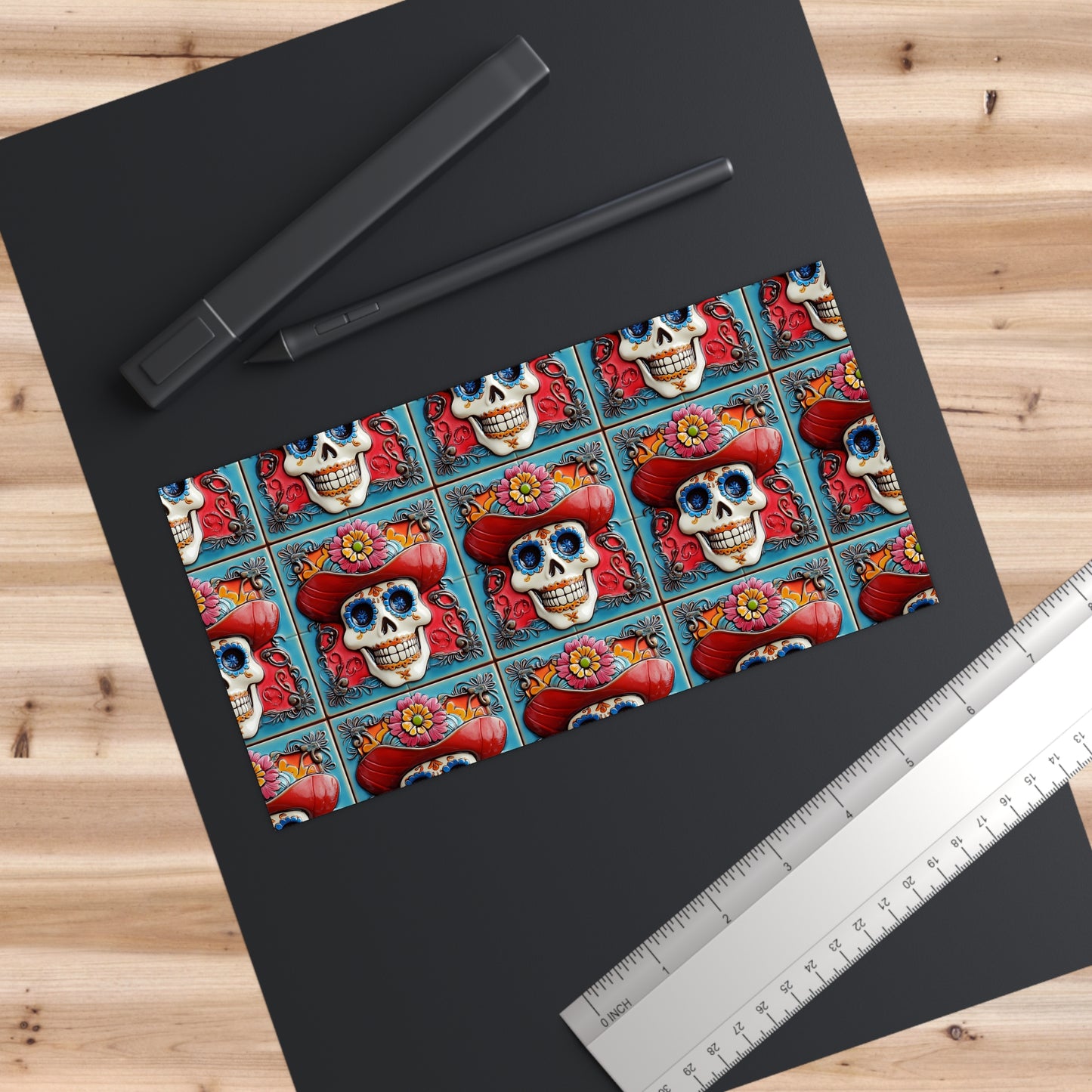 Sugar Skull Bumper Stickers 007, Day of the Dead Dia de Los Muertos, Halloween Decor - Car Decals, Laptop Stickers