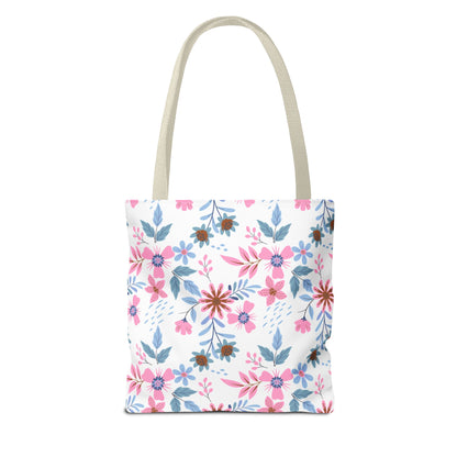 Tote Bag - Floral - White