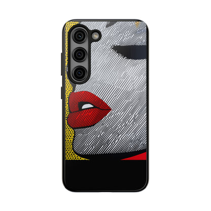 Tough Phone Cases Pop Art Modern Edge 01 Black